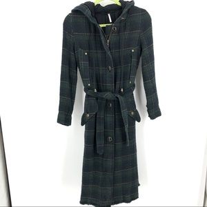 Free People Hooded Trench Coat